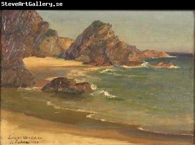 Lionel Walden Rocky Shore, oil painting by Lionel Walden,
